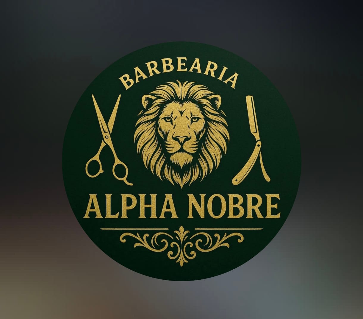 Logo de Alpha Nobre - Barbearia - Beleza em Guabiruba SC
