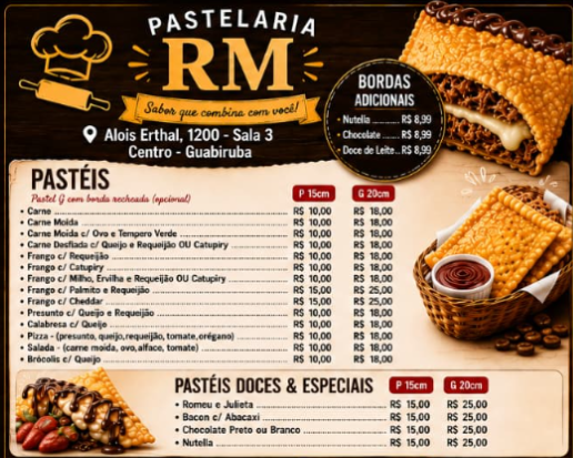 PASTÉIS (PREÇOS SUJEITO A ALTERAÇÃO) 